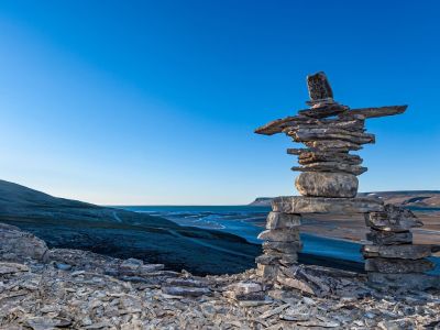 Ein Inuit-Steinmännchen aka